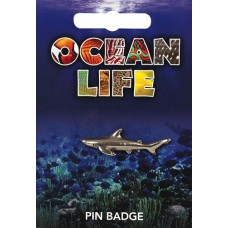 Shark Pin Badge - Pewter