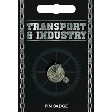Penny Farthing Pin Badge - Pewter