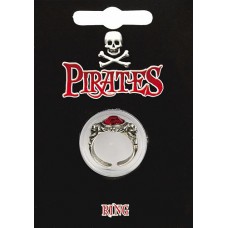 Pirate Gem Ring - Pewter