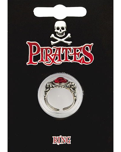 Pirate Gem Ring - Pewter