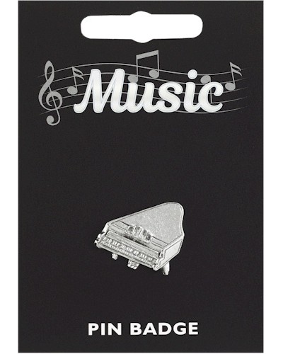 Piano Pin Badge - Pewter