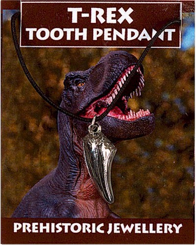 T-Rex Tooth Pendant - Pewter