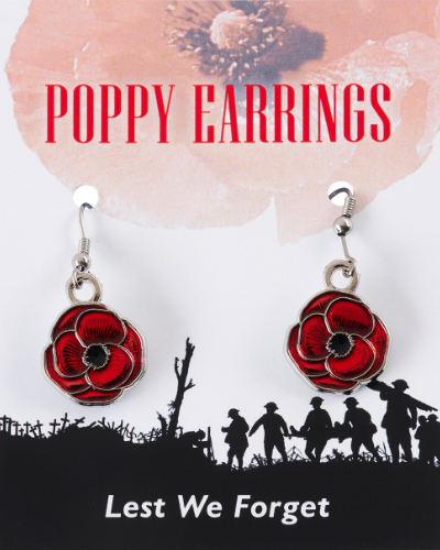 Poppy Enamel Earrings Poppy Enamel Earrings