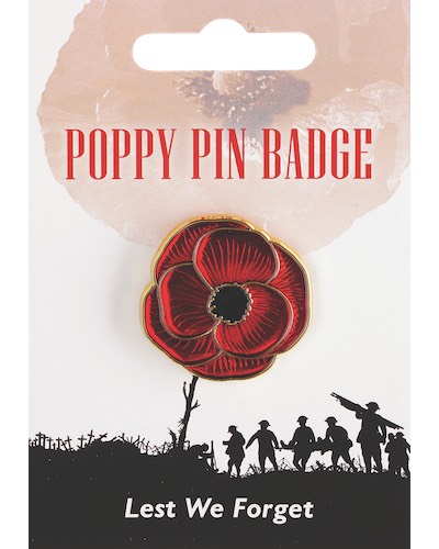Poppy Enamel Pin Badge