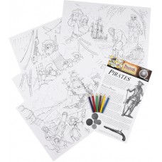 Pirate Educational Colouring Posters
