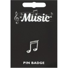 Quaver Note Pin Badge - Pewter