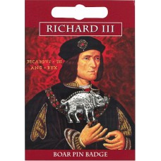 Richard III Boar Pin Badge - Pewter