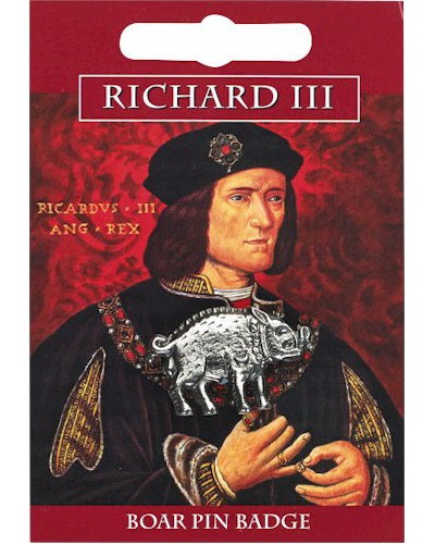 Richard III Boar Pin Badge - Pewter