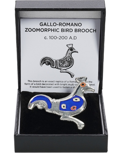 Roman Enamelled Bird Brooch