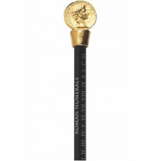 Roman Coin Pencil Topper - Gold Plated