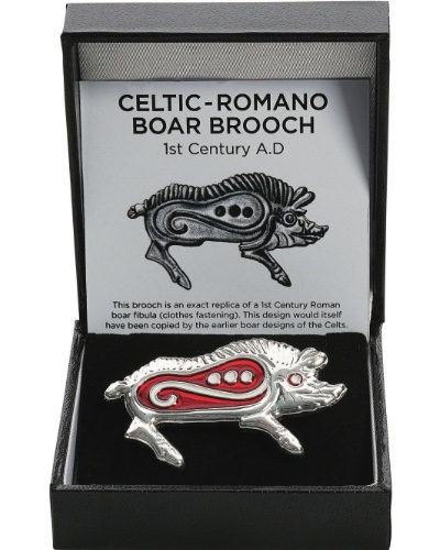 Romano-Celtic Boar Enamelled Brooch