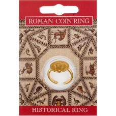 Roman Coin Ring - Gold Plated