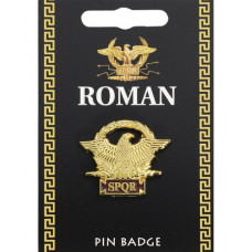 Roman SPQR Enamelled Pin Badge