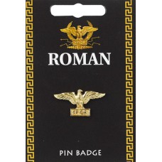 Roman Eagle Pin Badge - Gold Plated