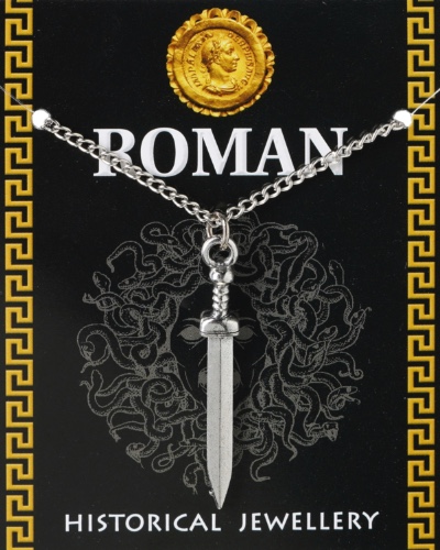 Gladius Sword Pendant - Pewter