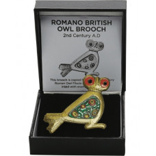 Roman Enamelled Owl Brooch