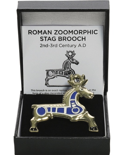 Roman Enamelled Stag Brooch