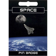 Space Shuttle Pin Badge - Pewter