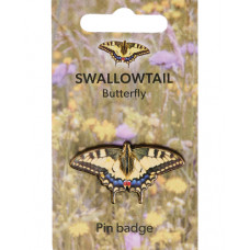 Swallowtail Butterfly 3D Pin Badge