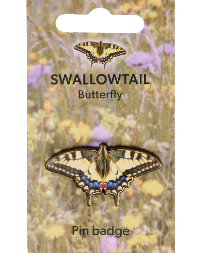 Swallowtail Butterfly 3D Pin Badge