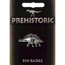 Stegosaurus Pin Badge - Pewter