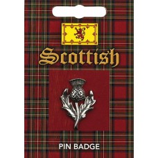 Scottish Thistle Pin Badge - Pewter