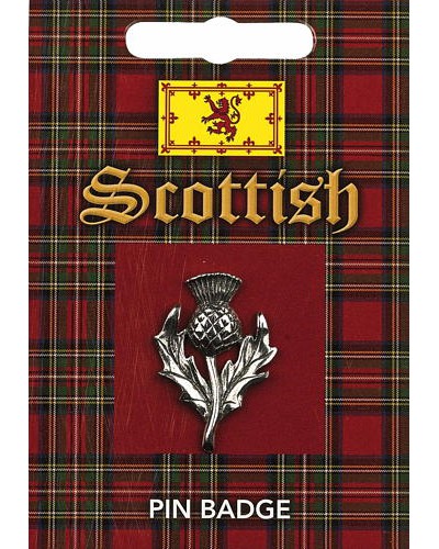 Scottish Thistle Pin Badge - Pewter