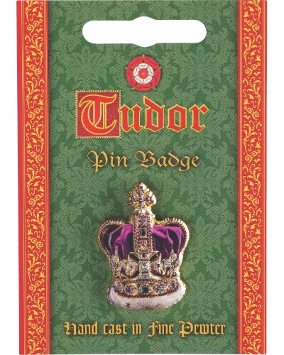 Tudor Crown Pin Badge