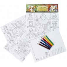 Tudor Educational Colouring Postcards