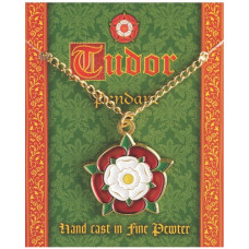 Tudor Rose Enamel Pendant