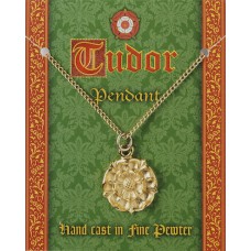 Tudor Rose Pendant - Gold Plated