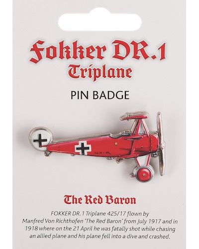 'Red Baron' Fokker Triplane Pin Badge