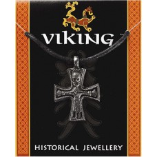 Viking Cross Pendant - Pewter