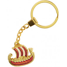 Viking Ship Enamel Double-Sided Key-Ring