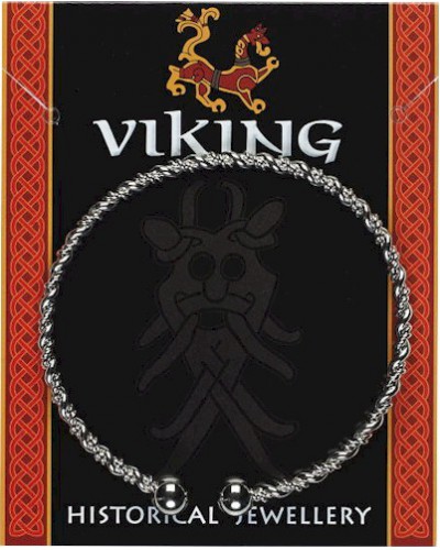 Viking Twisted Bracelet - Silver Plated