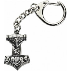 Thors Hammer with Face Key-Ring