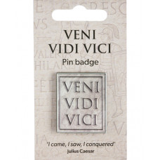 Vini Vidi Vici Enamelled Pin Badge