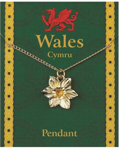 Daffodil Pendant on Chain - Gold Plated
