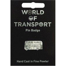 Bus Pin Badge - Pewter