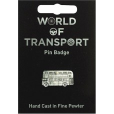 Bus Pin Badge - Pewter