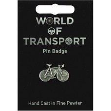 Bicycle Pin Badge - Pewter