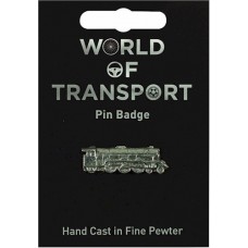 Steam Train Pin Badge - Pewter