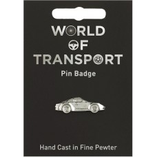Sports Car Pin Badge - Pewter