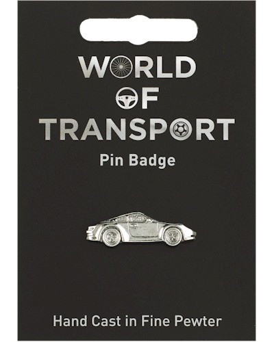 Sports Car Pin Badge - Pewter