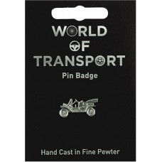 Vintage Car Pin Badge - Pewter