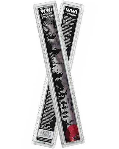 World War I History Ruler - 30cm
