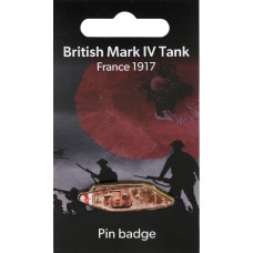 Mark IV WW1 Tank Pin Badge