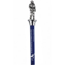 World War II Pilot Pencil Topper - Pewter